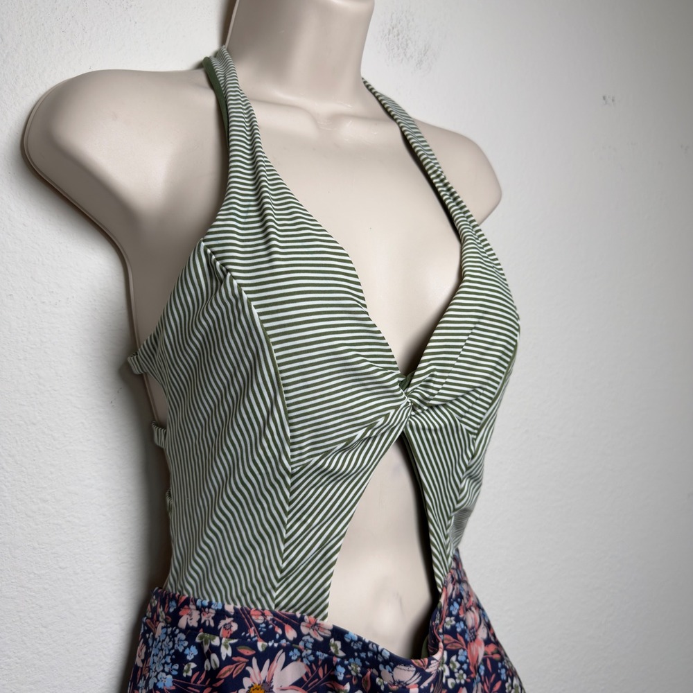 Rebecca Virtue Women Enchanted One Piece Swimsuit Large Floral Cutout - Picture 6 of 13